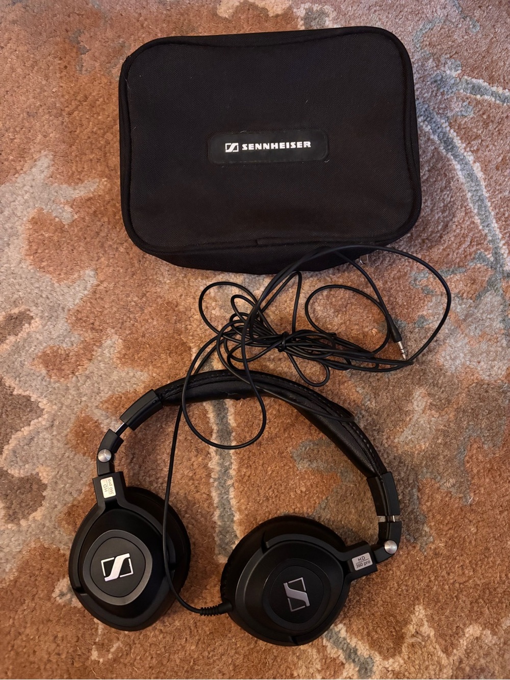 Sennheiser Black Over-Ear Headphones with Carry Case